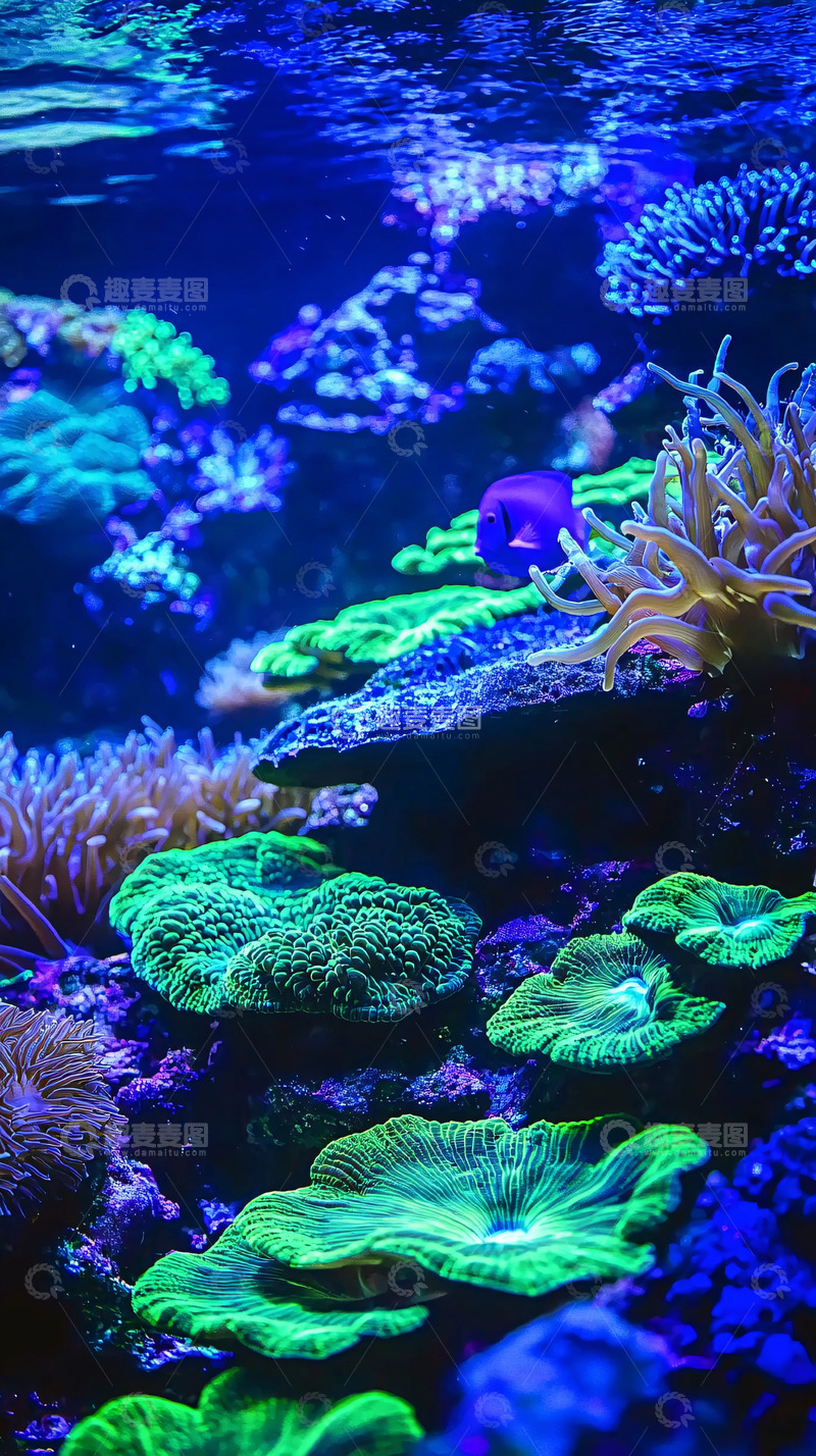高清大图下载【趣麦麦图】海底珊瑚礁高清图片