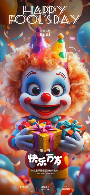 愚人节海报设计32