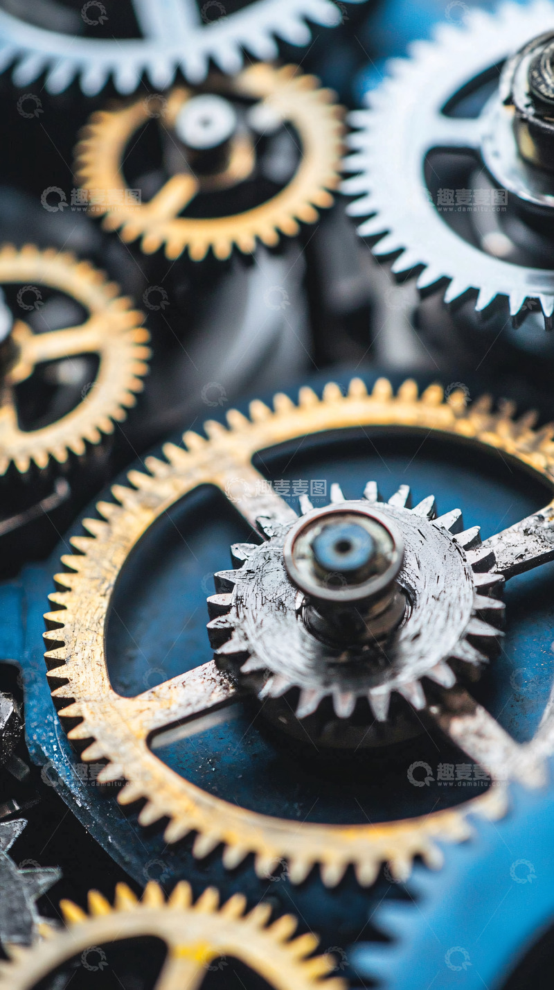 高清大图下载【趣麦麦图】精密齿轮机械构造