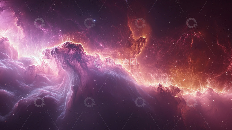 高清大图下载【趣麦麦图】紫色星云1