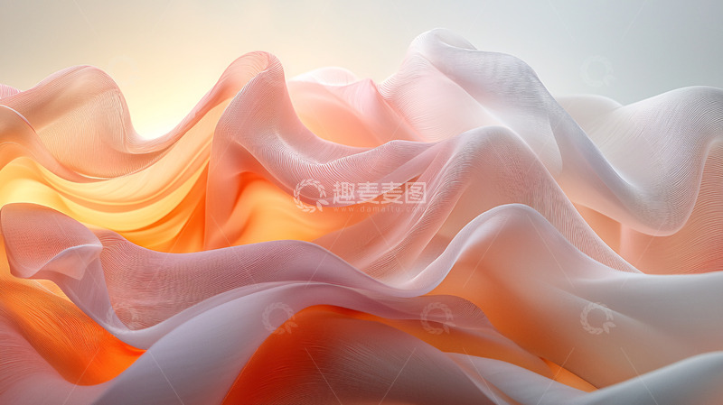 高清大图下载【趣麦麦图】轻柔飘逸的丝绸质感