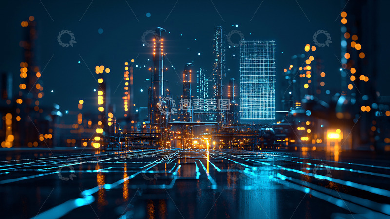 高清大图下载【趣麦麦图】未来都市夜景12