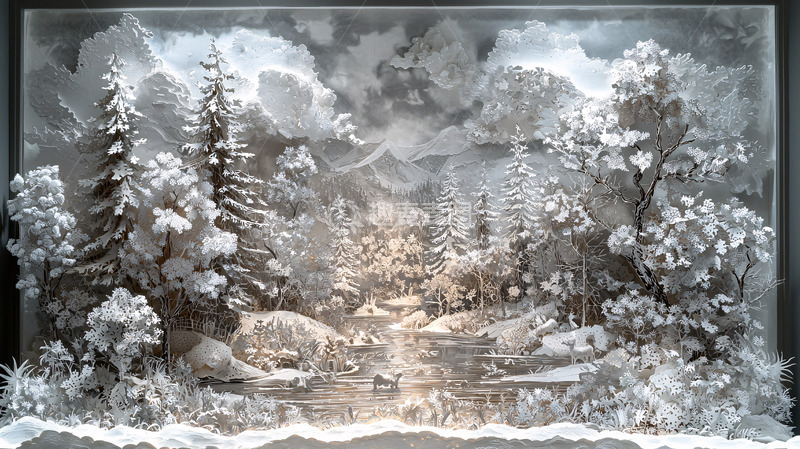 高清大图下载【趣麦麦图】纸雕艺术作品