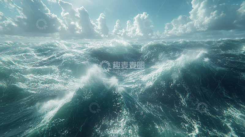 波涛汹涌的海洋
