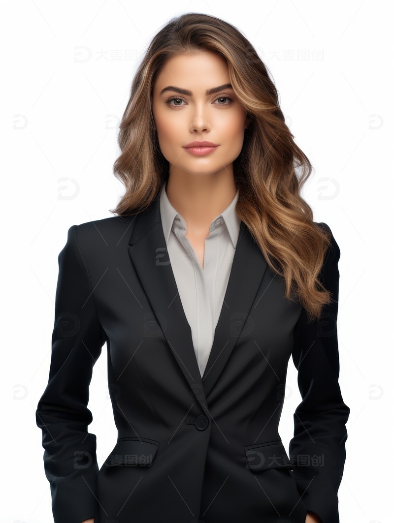 高清大图下载【趣麦麦图】一位外国职业女性