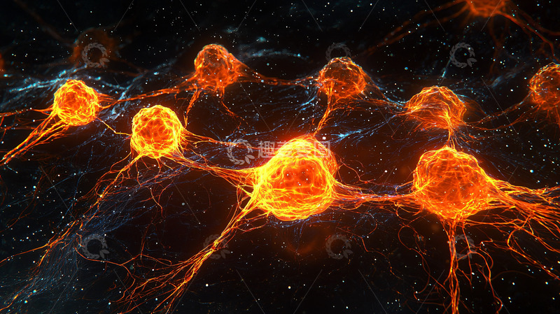 高清大图下载【趣麦麦图】神经元网络