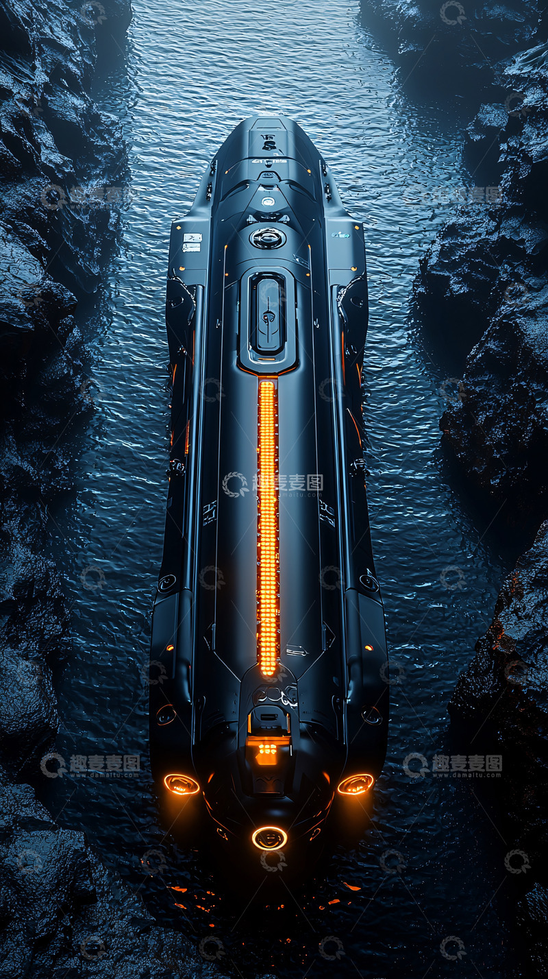 高清大图下载【趣麦麦图】未来科技列车