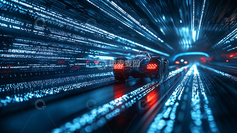 高清大图下载【趣麦麦图】未来科技赛车