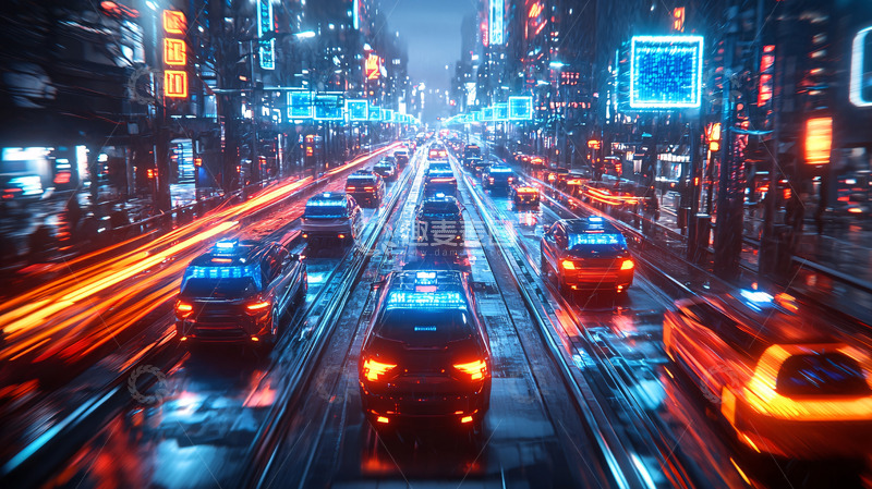 高清大图下载【趣麦麦图】未来都市夜景13