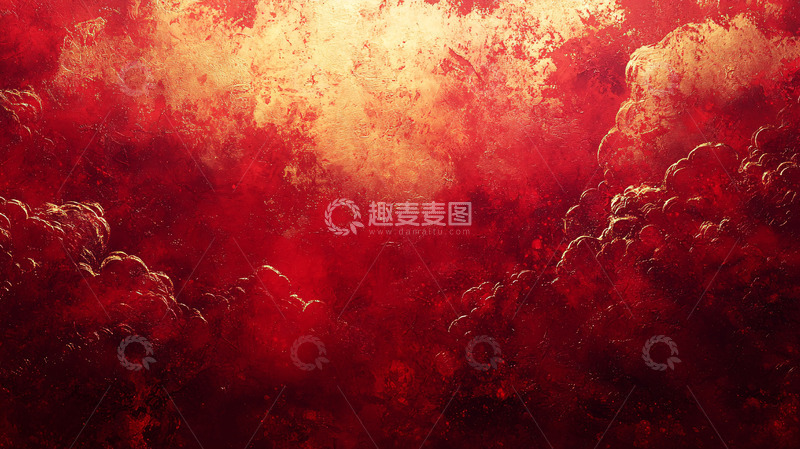 高清大图下载【趣麦麦图】红色云彩背景