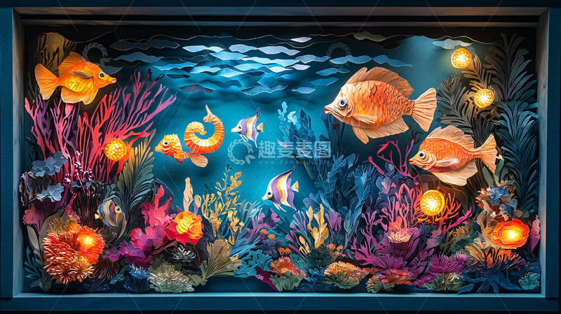 高清大图下载【趣麦麦图】精美海底世界鱼类图
