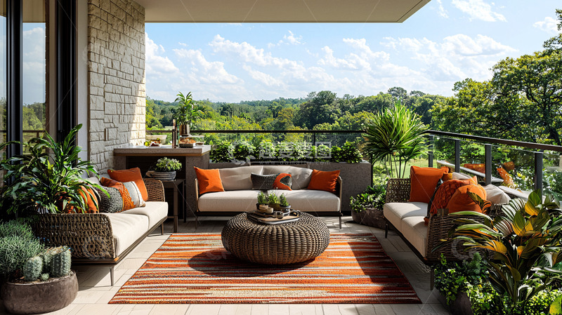 高清大图下载【趣麦麦图】阳台景观设计