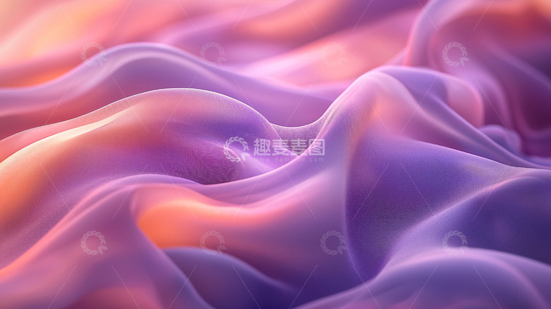 高清大图下载【趣麦麦图】丝绸质感紫色渐变背景