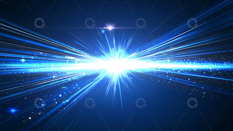 高清大图下载【趣麦麦图】蓝色宇宙光线爆裂