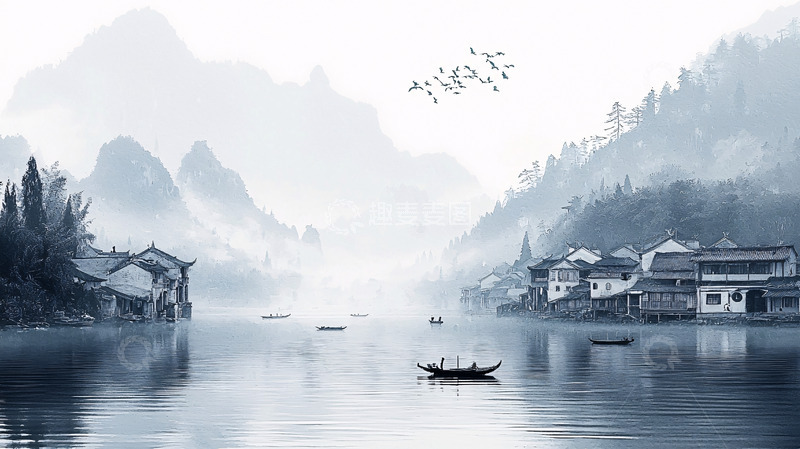 高清大图下载【趣麦麦图】水墨画