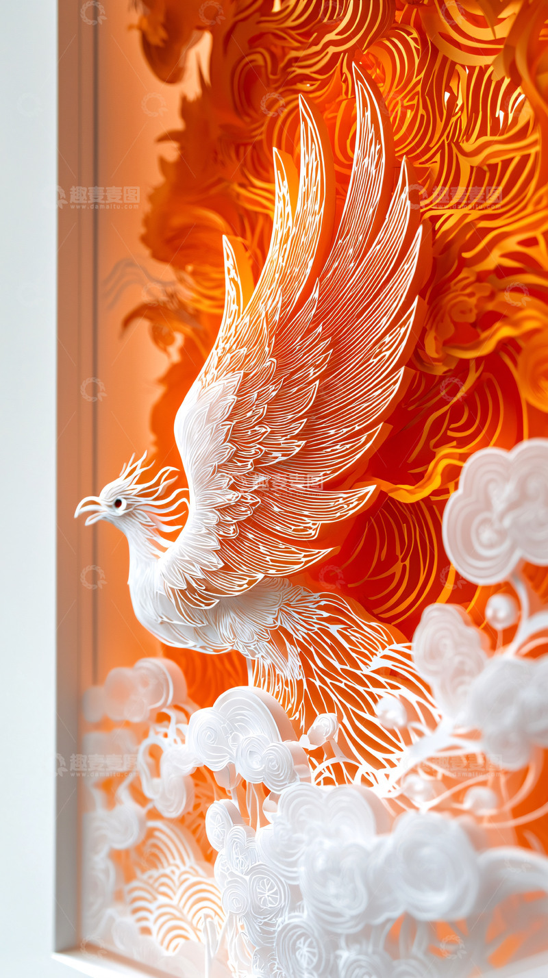 高清大图下载【趣麦麦图】火焰凤凰