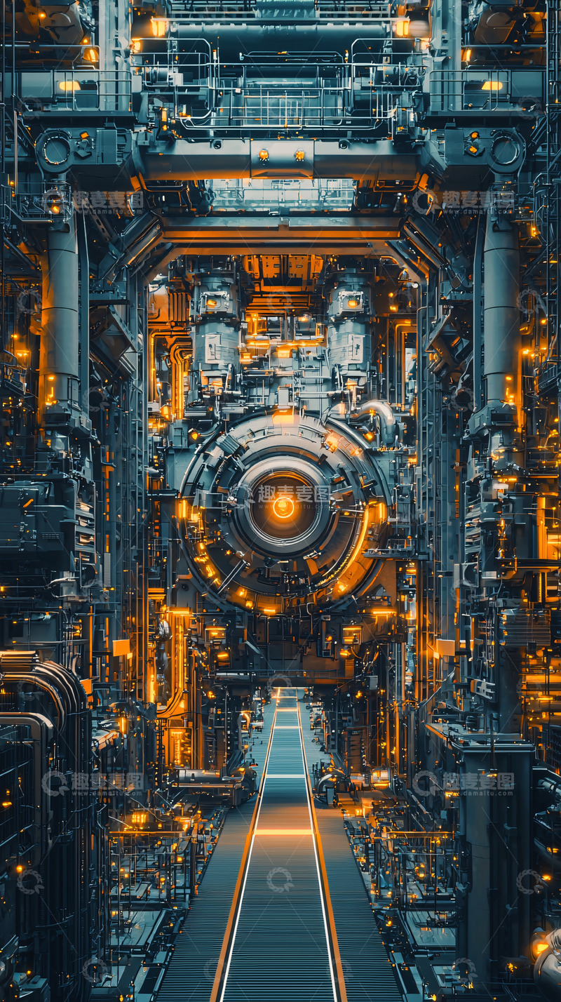 高清大图下载【趣麦麦图】未来科技感的复杂机械结构