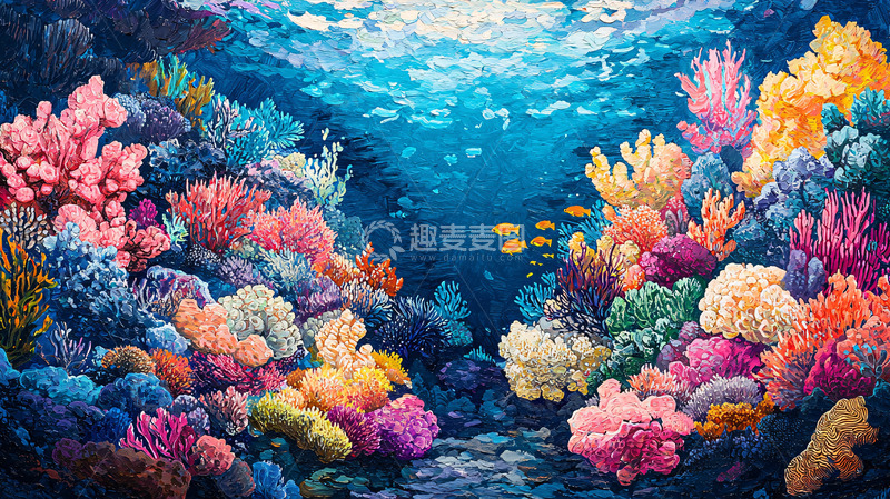 高清大图下载【趣麦麦图】珊瑚礁海底世界