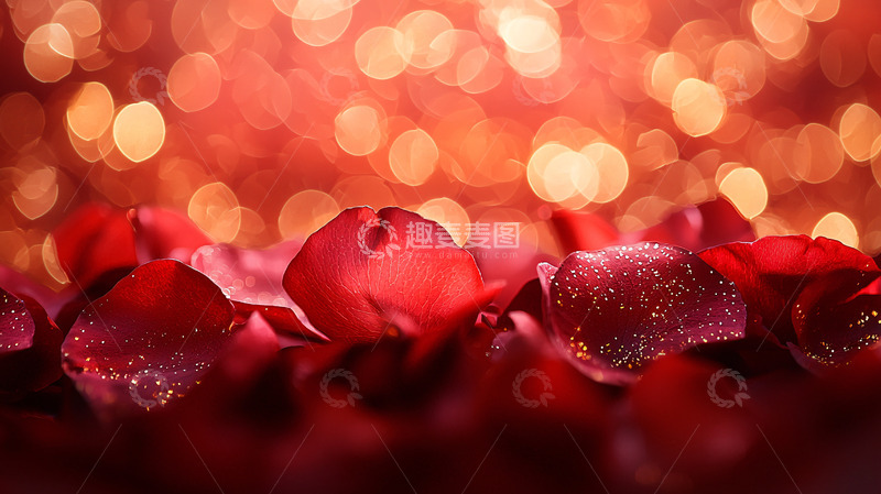 高清大图下载【趣麦麦图】红色玫瑰花瓣