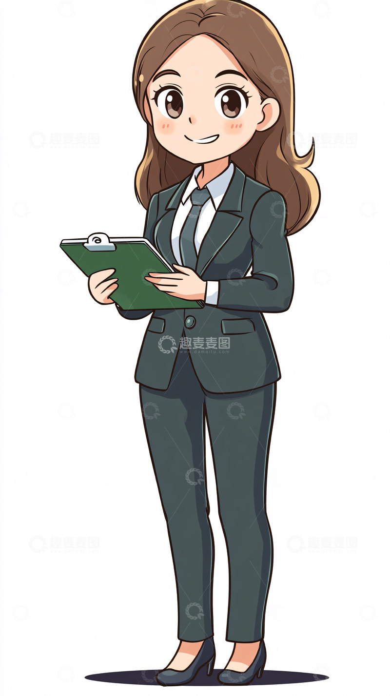 高清大图下载【趣麦麦图】职场女性卡通形象