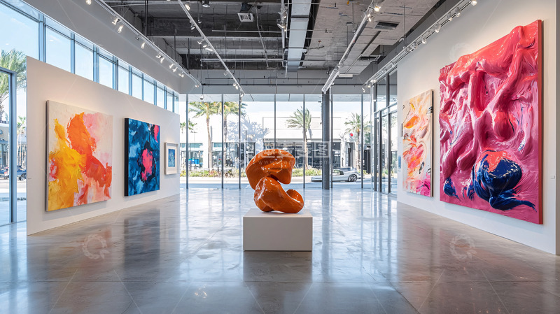 高清大图下载【趣麦麦图】艺术画廊展览空间