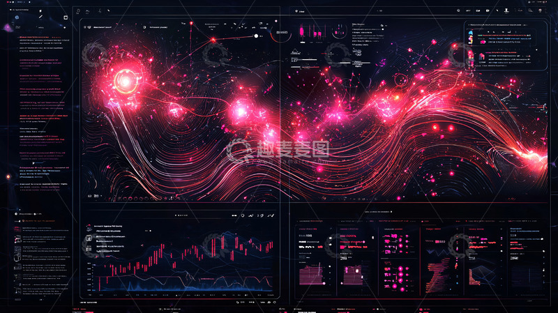 高清大图下载【趣麦麦图】科技感数据流