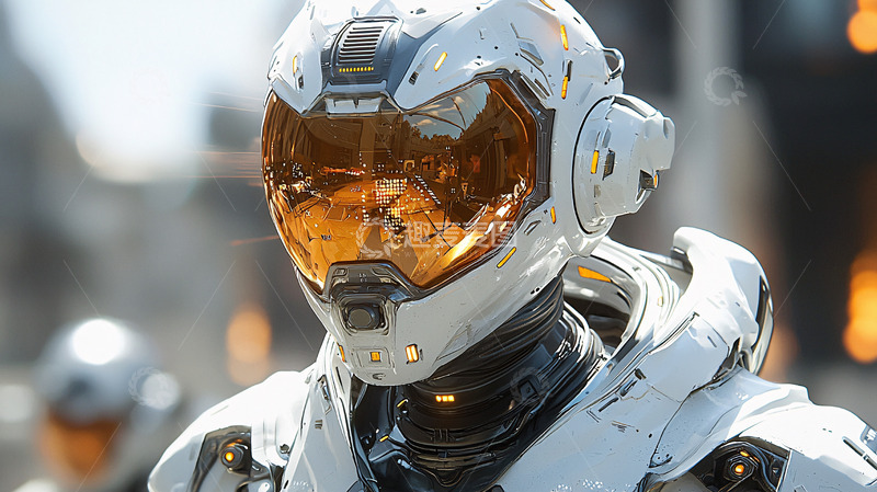 高清大图下载【趣麦麦图】未来科技感太空头盔