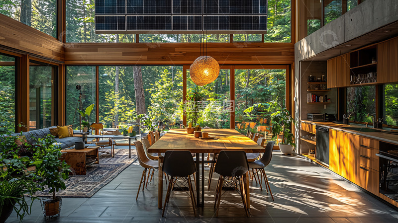 高清大图下载【趣麦麦图】森林环绕的现代住宅