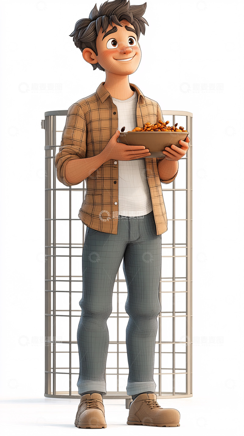 高清大图下载【趣麦麦图】卡通男孩