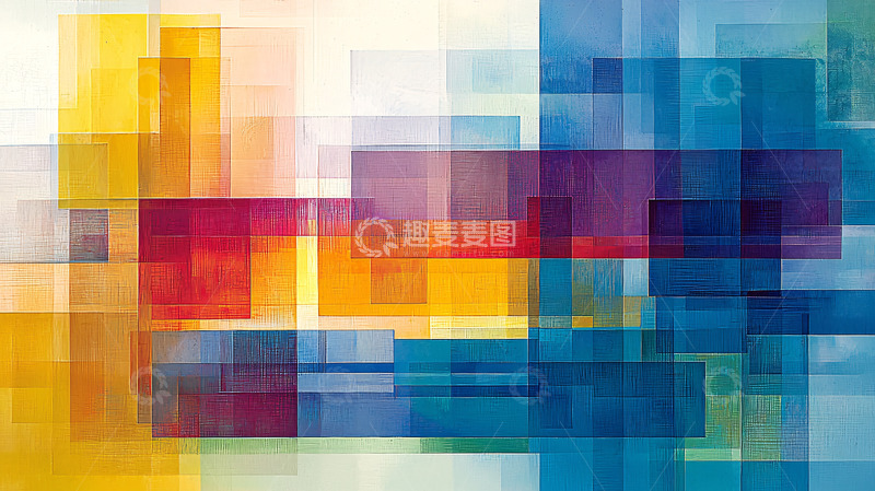 高清大图下载【趣麦麦图】抽象彩色几何