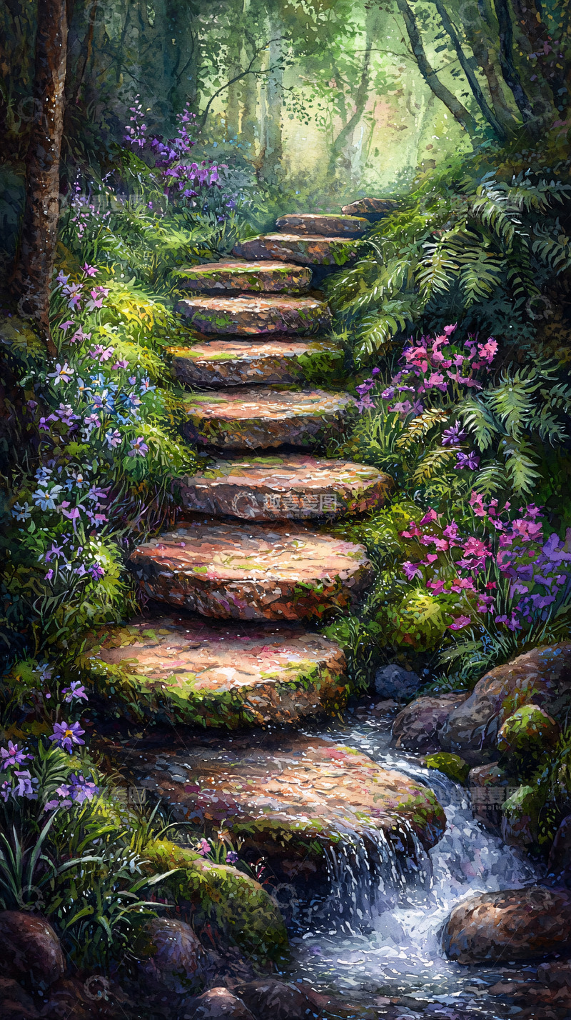 高清大图下载【趣麦麦图】森林小路