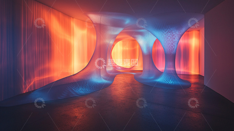高清大图下载【趣麦麦图】光影艺术装置