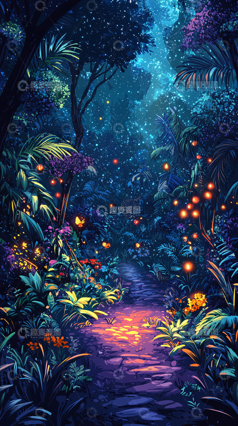 高清大图下载【趣麦麦图】梦幻森林小径