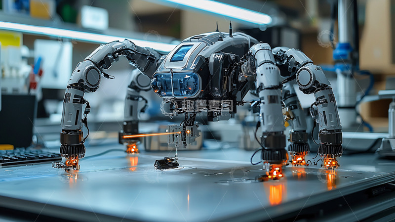高清大图下载【趣麦麦图】多足机器人
