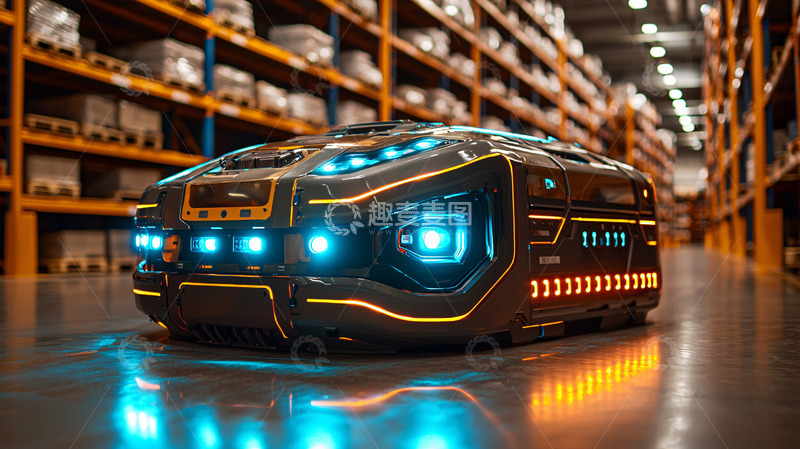 高清大图下载【趣麦麦图】仓库机器人