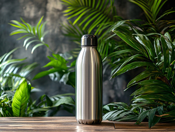 不锈钢水瓶静物