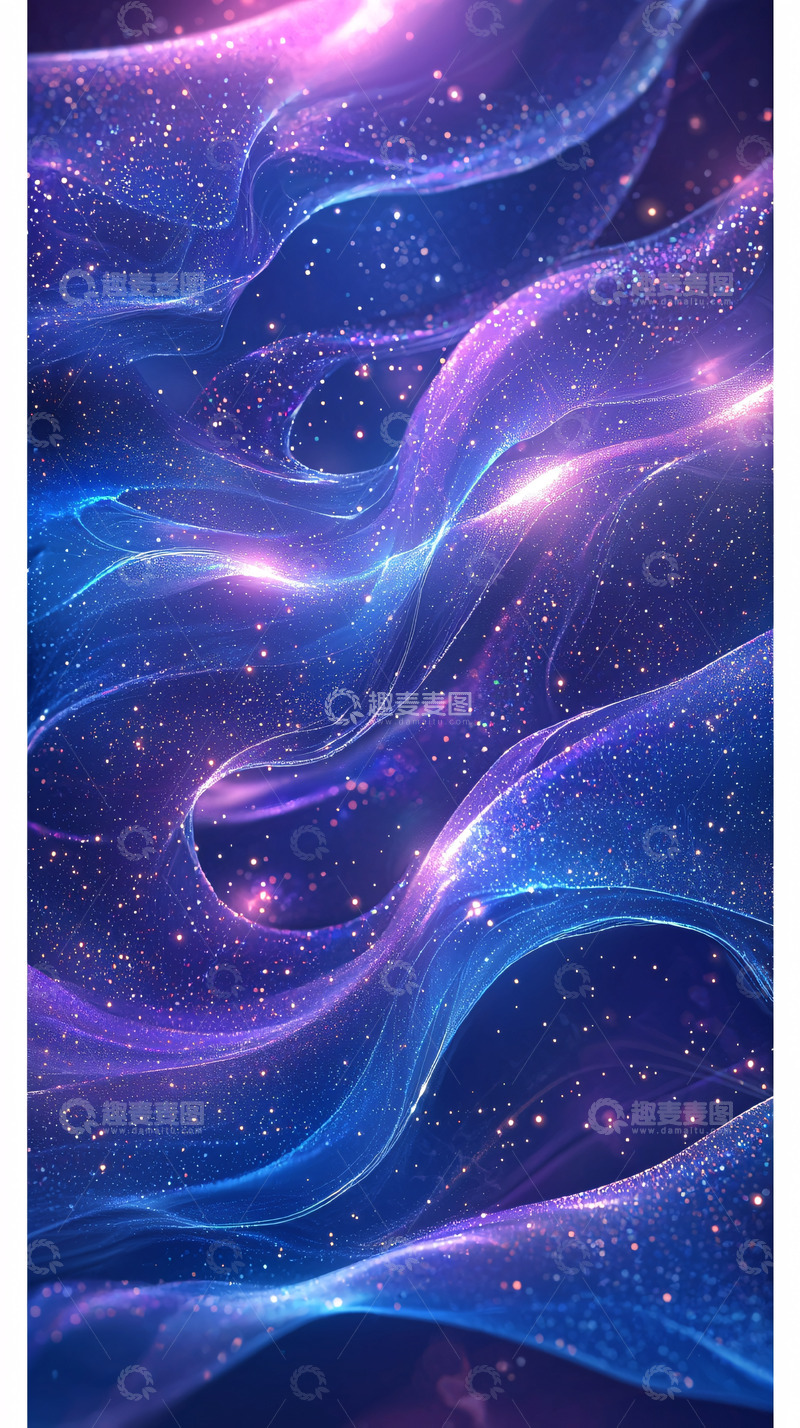 高清大图下载【趣麦麦图】星云波纹的梦幻宇宙