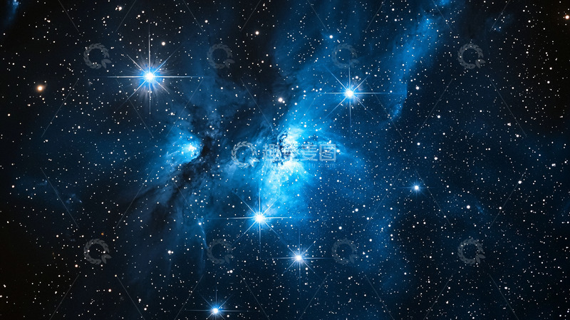 高清大图下载【趣麦麦图】蓝色星云