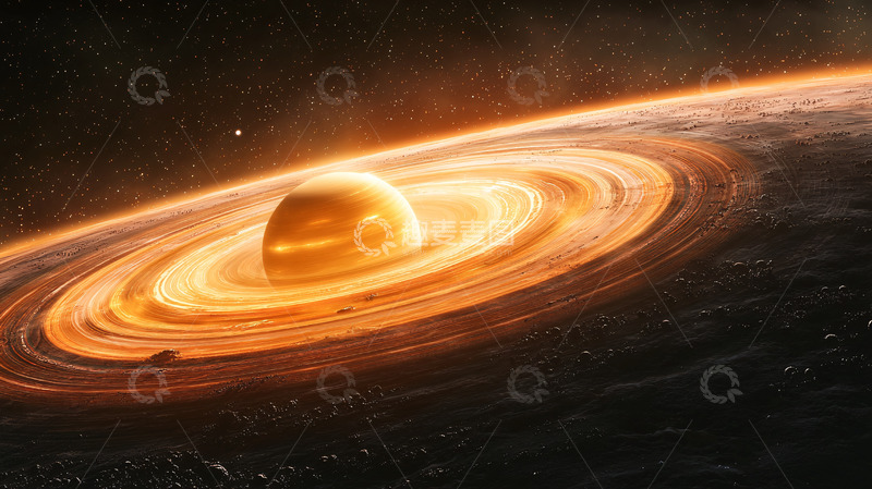 高清大图下载【趣麦麦图】宇宙行星环