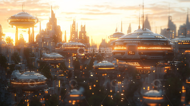 高清大图下载【趣麦麦图】未来都市