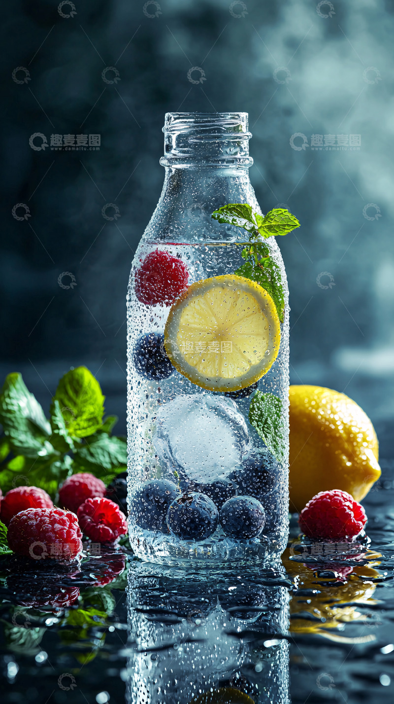 高清大图下载【趣麦麦图】水果气泡水饮料
