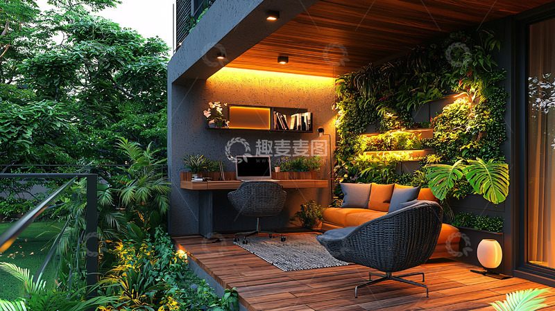 高清大图下载【趣麦麦图】阳台花园设计