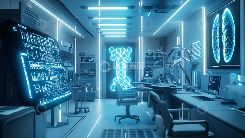 高清大图下载【趣麦麦图】科幻未来医疗实验室