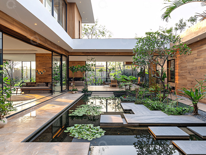 高清大图下载【趣麦麦图】-现代庭院设计