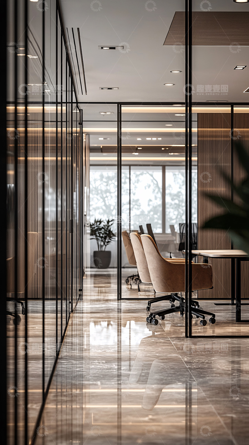 高清大图下载【趣麦麦图】现代简约办公室隔断