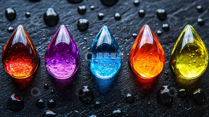 高清大图下载【趣麦麦图】彩色水滴