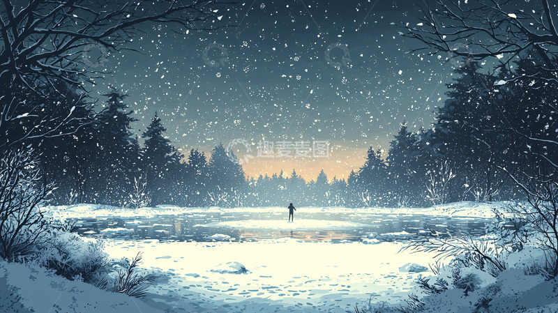 高清大图下载【趣麦麦图】冬日雪景