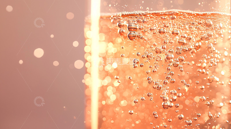 高清大图下载【趣麦麦图】粉红香槟酒杯特写