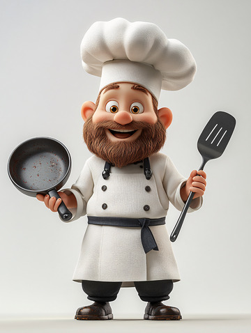 卡通厨师
