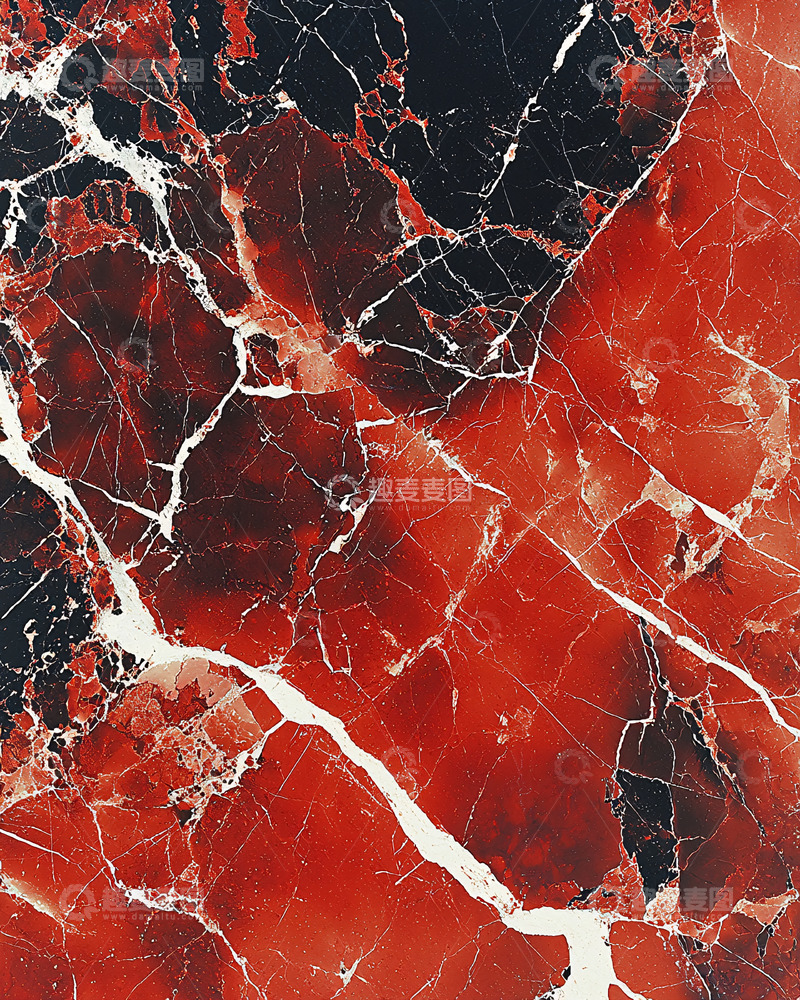 高清大图下载【趣麦麦图】深红黑色大理石纹理